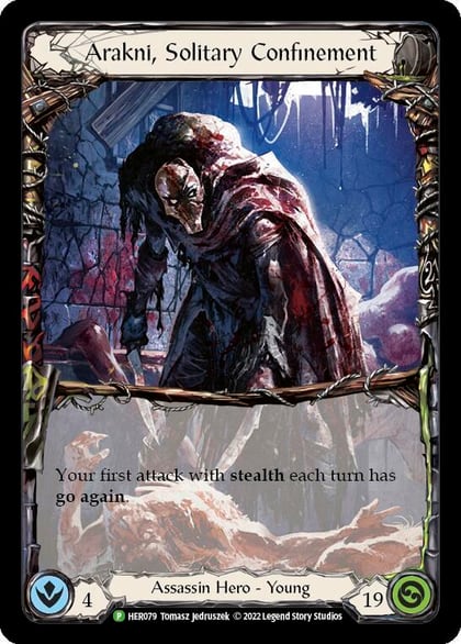 Arakni, Solitary Confinement - HER079, Flesh and Blood: Promo Cards HER079