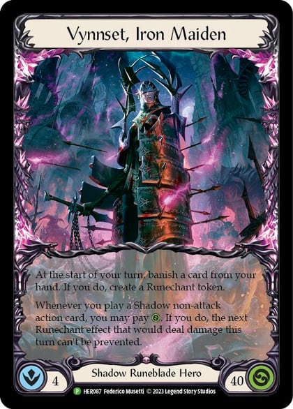 Vynnset, Iron Maiden - HER087, Flesh and Blood: Promo Cards HER087