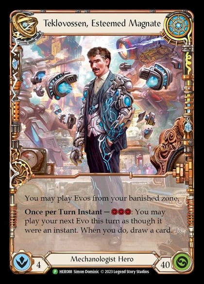 Teklovossen, Esteemed Magnate - HER088, Flesh and Blood: Promo Cards HER088