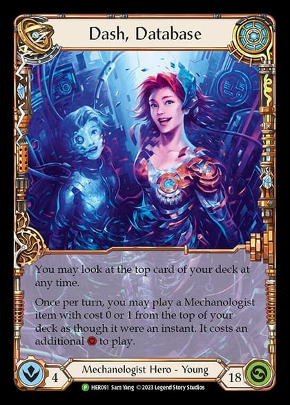 Dash, Database - HER091, Flesh and Blood: Promo Cards HER091