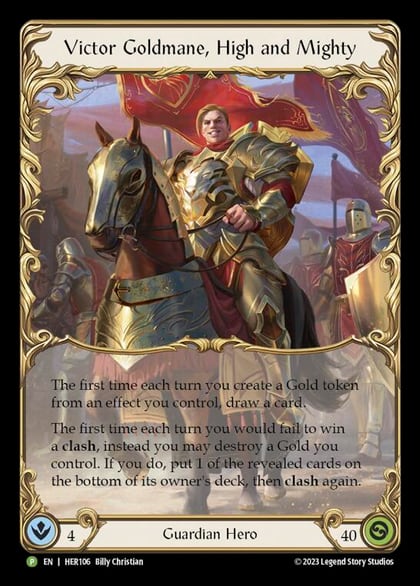 Victor Goldmane, High and Mighty - HER106, Flesh and Blood: Promo Cards HER106