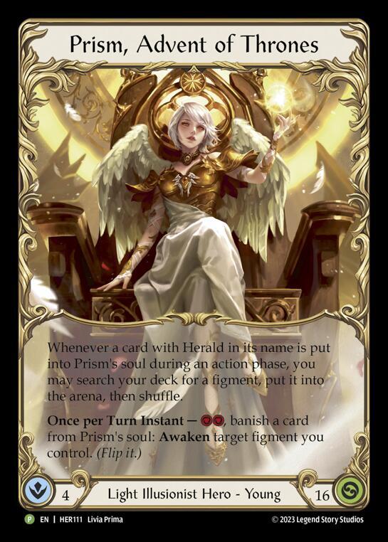 Prism, Advent of Thrones - HER111, Flesh and Blood: Promo Cards HER111