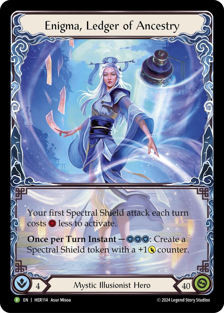 Enigma, Ledger of Ancestry - HER114, Flesh and Blood: Promo Cards HER114