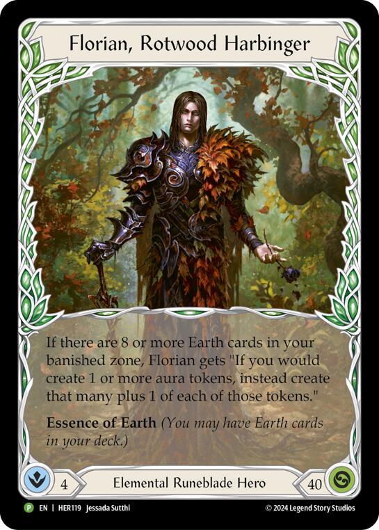 Florian, Rotwood Harbinger - HER119, Flesh and Blood: Promo Cards HER119