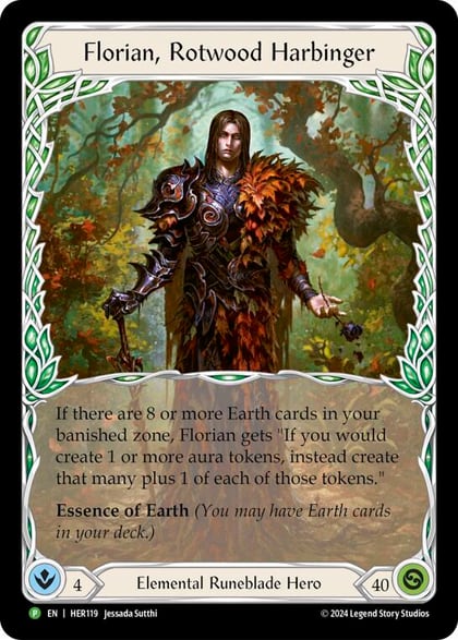 Florian, Rotwood Harbinger - HER119, Flesh and Blood: Promo Cards HER119