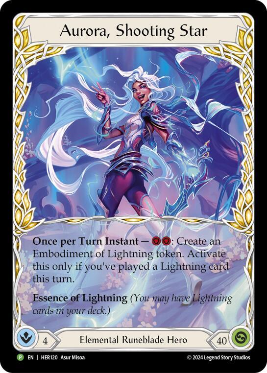 Aurora, Shooting Star - HER120, Flesh and Blood: Promo Cards HER120