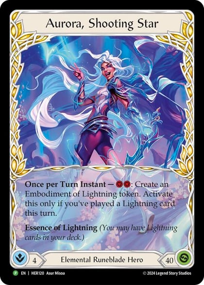 Aurora, Shooting Star - HER120, Flesh and Blood: Promo Cards HER120