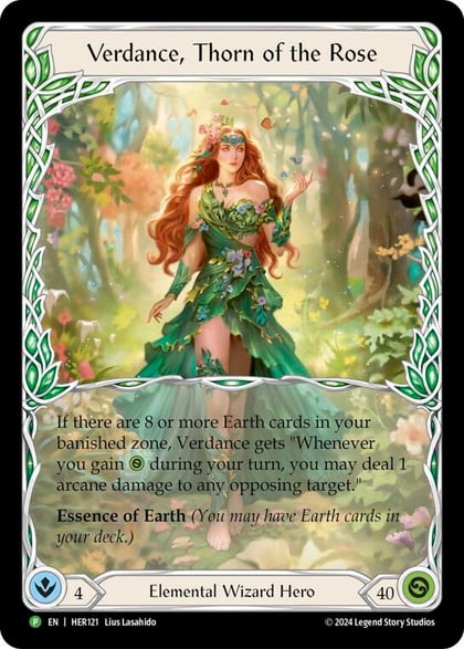 Verdance, Thorn of the Rose - HER121, Flesh and Blood: Promo Cards HER121