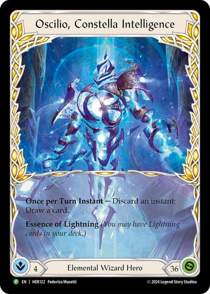 Oscilio, Constella Intelligence - HER122, Flesh and Blood: Promo Cards HER122