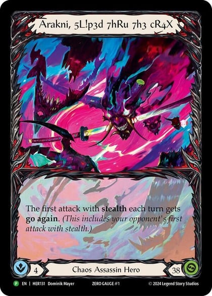 Arakni, 5L!p3d 7hRu 73h cR4X - HER131, Flesh and Blood: Promo Cards HER131