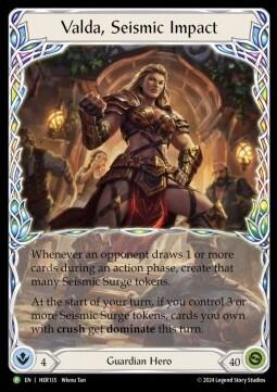 Valda, Seismic Impact - HER135, Flesh and Blood: Promo Cards HER135