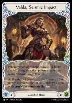 Valda, Seismic Impact - HER135, Flesh and Blood: Promo Cards HER135