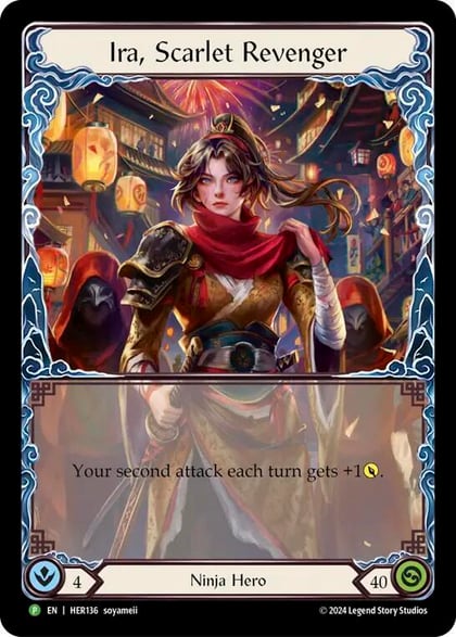 Ira, Scarlet Revenger - HER136, Flesh and Blood: Promo Cards HER136