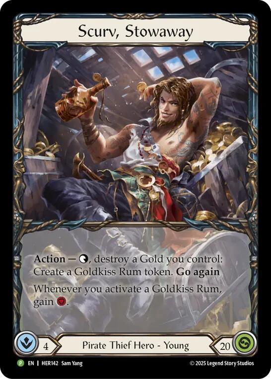 Scurv, Stowaway - HER142, Flesh and Blood: Promo Cards HER142