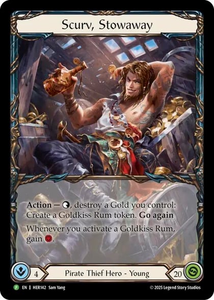 Scurv, Stowaway - HER142, Flesh and Blood: Promo Cards HER142