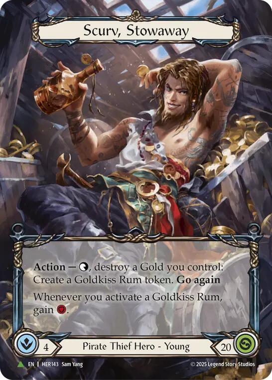 Scurv, Stowaway - HER143, Flesh and Blood: Promo Cards HER143