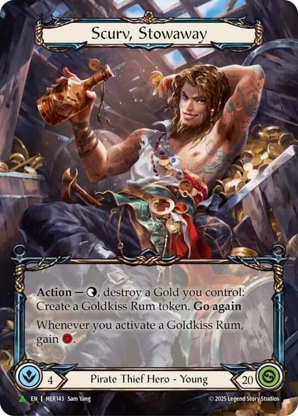 Scurv, Stowaway - HER143, Flesh and Blood: Promo Cards HER143