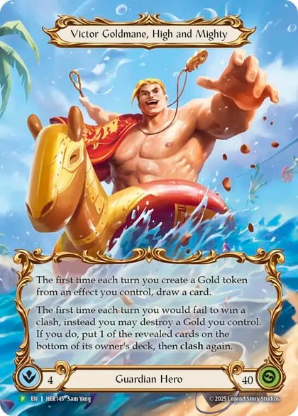 Victor Goldmane, High and Mighty - HER145, Flesh and Blood: Promo Cards HER145