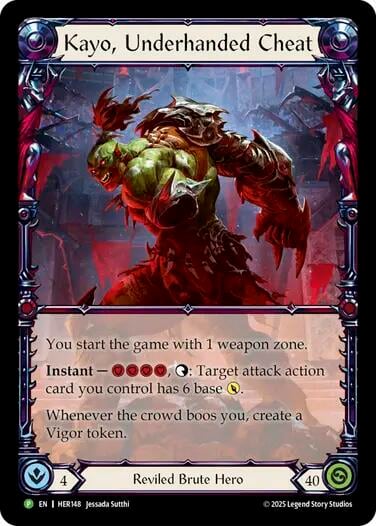 Kayo, Underhanded Cheat - HER148, Flesh and Blood: Promo Cards HER148