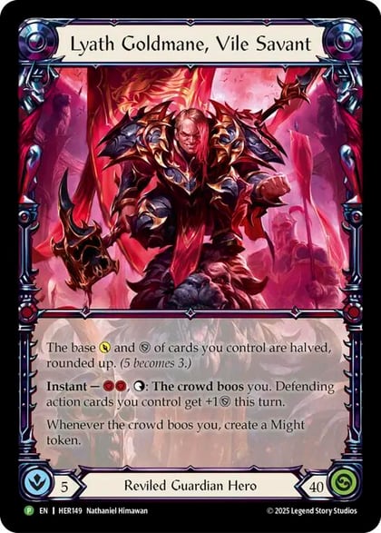 Lyath Goldmane, Vile Savant - HER149, Flesh and Blood: Promo Cards HER149