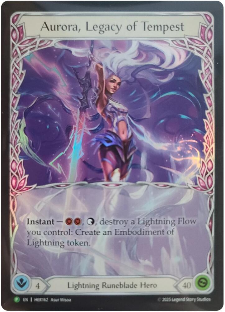 Aurora, Legacy of Tempest - HER162, Flesh and Blood: Promo Cards HER162