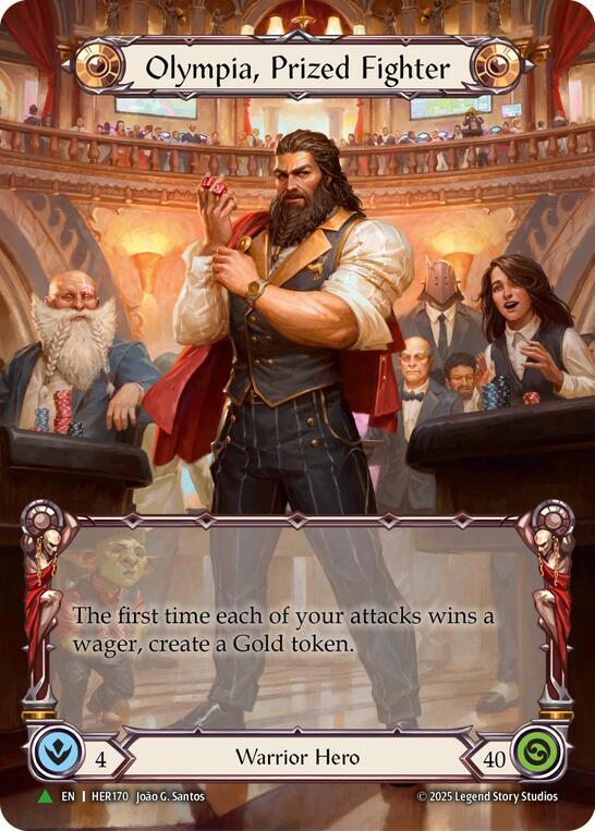 Olympia, Prized Fighter (Extended Art) - HER170, Flesh and Blood: Promo Cards HER170