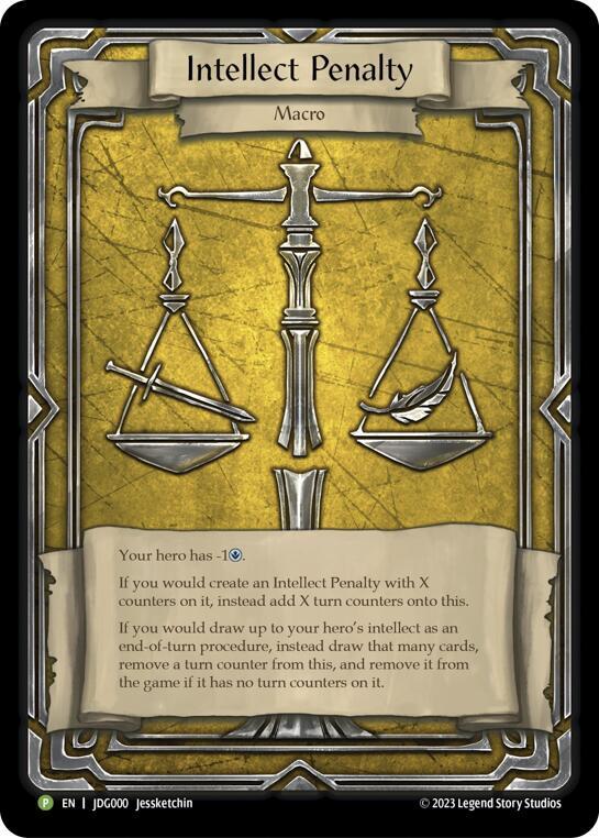 Intellect Penalty - JDG000, Flesh and Blood: Promo Cards JDG000