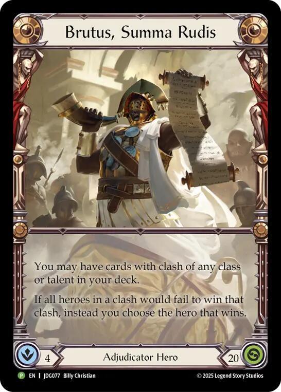 Brutus, Summa Rudis - JDG077, Flesh and Blood: Promo Cards JDG0077
