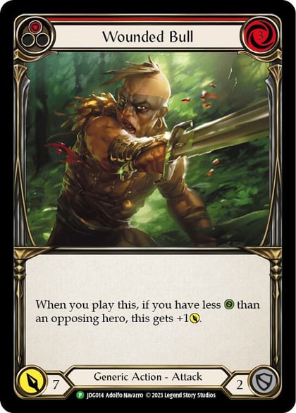 Wounded Bull (Red) - JDG014, Flesh and Blood: Promo Cards JDG014