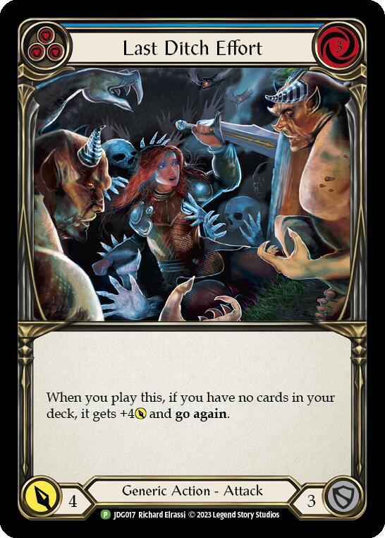 Last Ditch Effort - JDG017, Flesh and Blood: Promo Cards JDG017