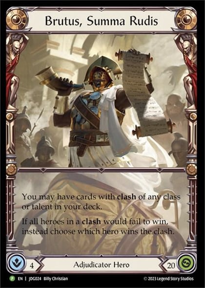 Brutus, Summa Rudis - JDG024, Flesh and Blood: Promo Cards JDG024