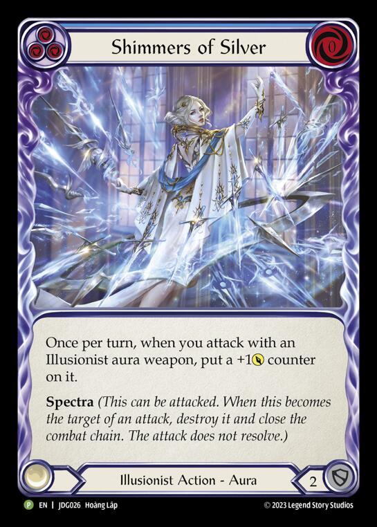 Shimmers of Silver - JDG026, Flesh and Blood: Promo Cards JDG026