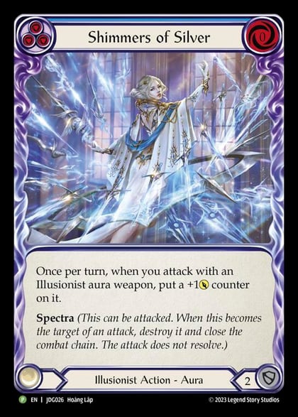 Shimmers of Silver - JDG026, Flesh and Blood: Promo Cards JDG026