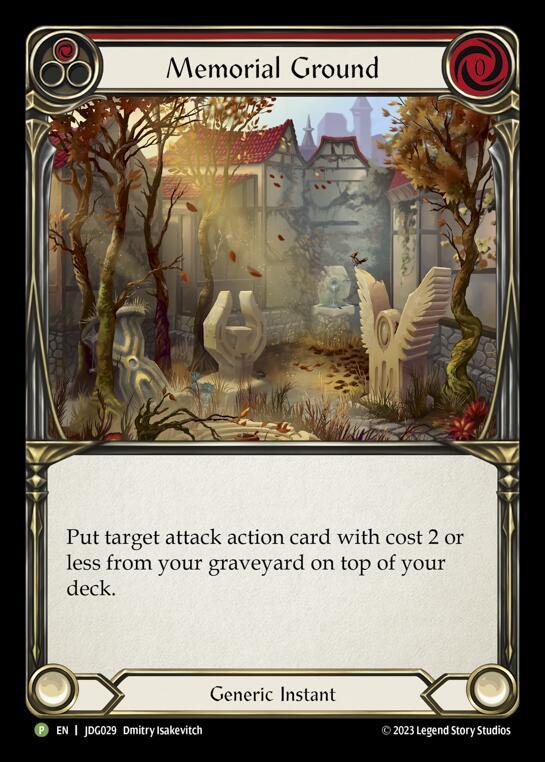 Memorial Ground (Red) - JDG029, Flesh and Blood: Promo Cards JDG029