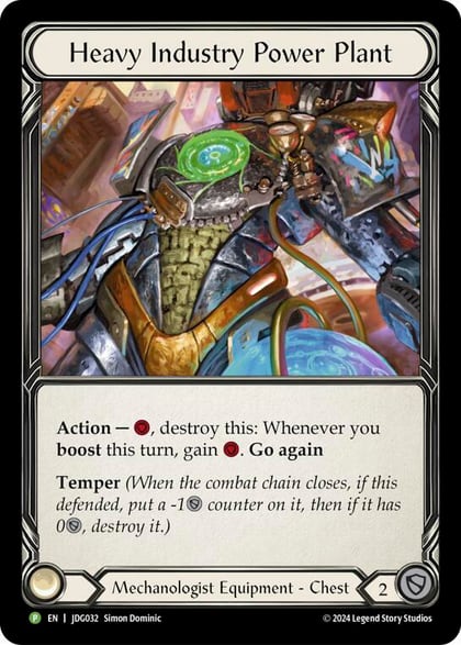 Heavy Industry Power Plant - JDG032, Flesh and Blood: Promo Cards JDG032