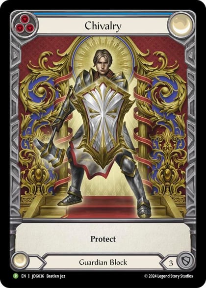 Chivalry - JDG036, Flesh and Blood: Promo Cards JDG036