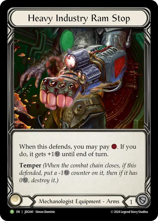 Heavy Industry Ram Stop - JDG041, Flesh and Blood: Promo Cards JDG041