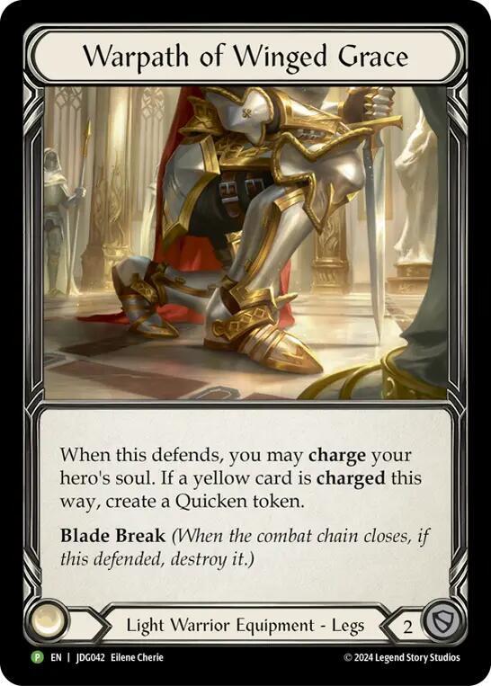 Warpath of Winged Grace - JDG042, Flesh and Blood: Promo Cards JDG042