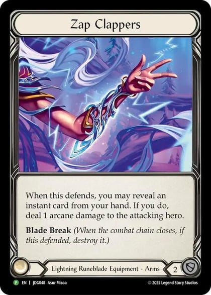 Zap Clappers - JDG048, Flesh and Blood: Promo Cards JDG048