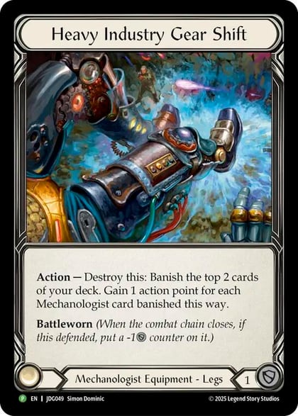 Heavy Industry Gear Shift - JDG049, Flesh and Blood: Promo Cards JDG049