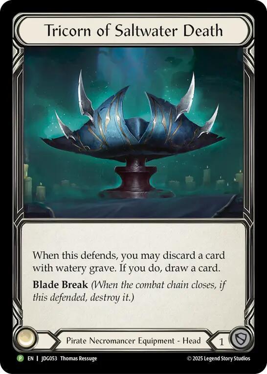Tricorn of Saltwater Death - JDG053, Flesh and Blood: Promo Cards JDG053