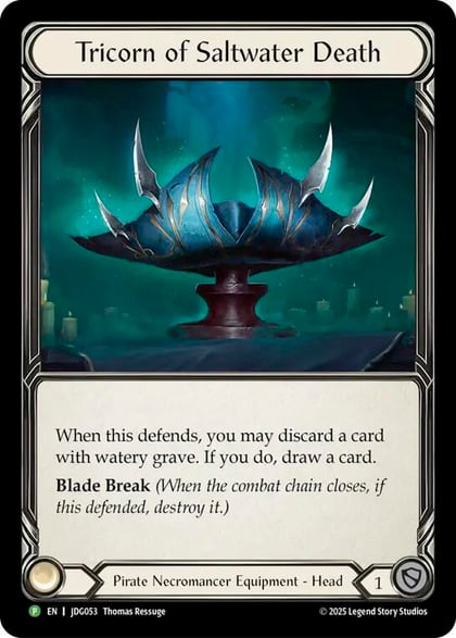 Tricorn of Saltwater Death - JDG053, Flesh and Blood: Promo Cards JDG053