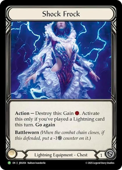 Shock Frock - JDG054, Flesh and Blood: Promo Cards JDG054