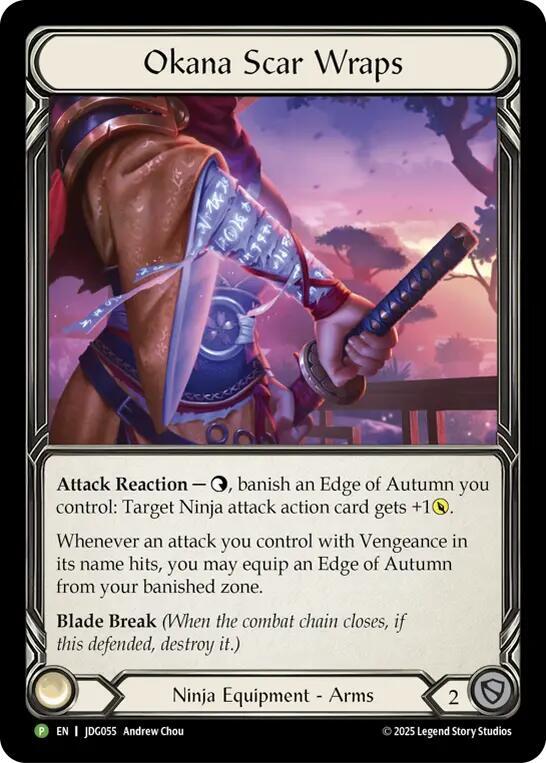 Okana Scar Wraps - JDG055, Flesh and Blood: Promo Cards JDG055