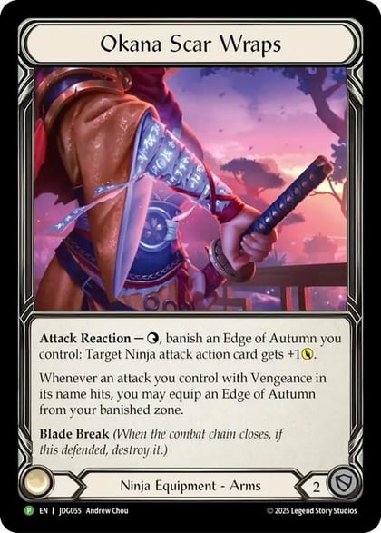Okana Scar Wraps - JDG055, Flesh and Blood: Promo Cards JDG055