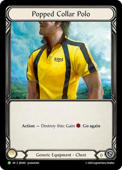 Popped Collar Polo - JDG061, Flesh and Blood: Promo Cards JDG061