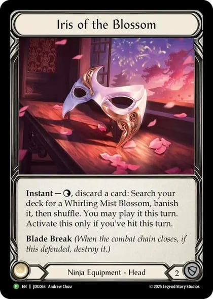 Iris of the Blossom - JDG063, Flesh and Blood: Promo Cards JDG063