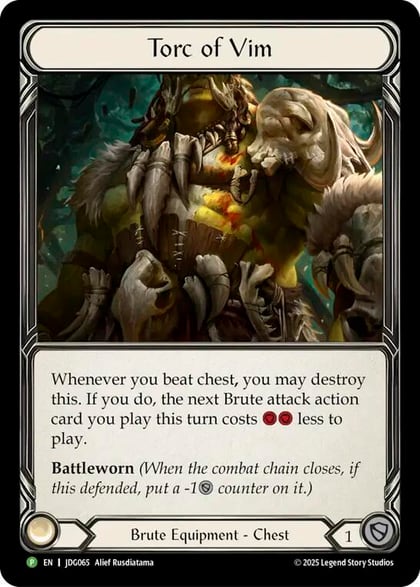 Torc of Vim - JDG065, Flesh and Blood: Promo Cards JDG065