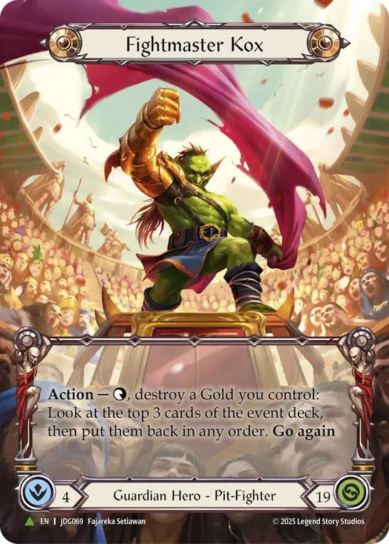 Fightmaster Kox (Marvel) - JDG069, Flesh and Blood: Promo Cards JDG069