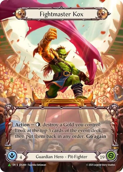 Fightmaster Kox (Marvel) - JDG069, Flesh and Blood: Promo Cards JDG069